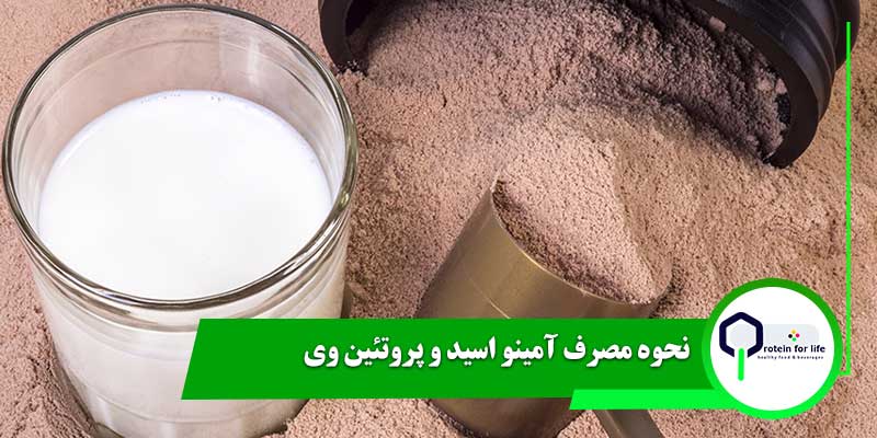 نحوه مصرف آمینو اسید و پروتئین وی