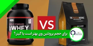 برای حجم پروتئین وی بهتر است یا گینر