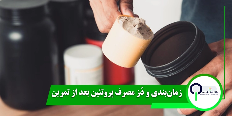 زمان‌بندی و دُز مصرف پروتئین بعد از تمرین